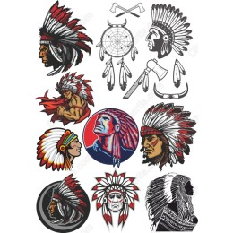 Native American Heritage Clipart Set