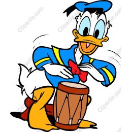 Cheerful Duck Drummer