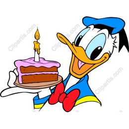 Joyful Birthday Cake Character