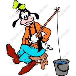 Playful Fishing Character