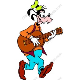 Playful Guitar-Strumming Character