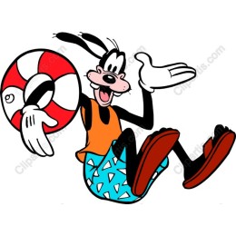 Cheerful Summer Beach Character