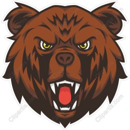 Fierce Bear Head