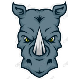 Fierce Rhinoceros Head
