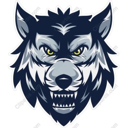 Fierce Wolf Head