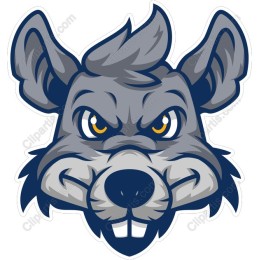 Fierce Wolf Head