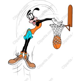 Energetic Basketball Dunk