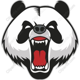 Roaring Panda Head
