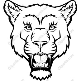 Fierce Roaring Tiger Head
