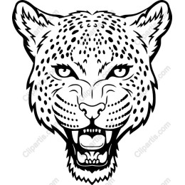 Fierce Leopard Head