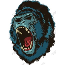 Fierce Roaring Gorilla