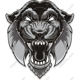 Fierce Roaring Lion Head
