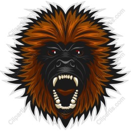 Fierce Bear Head