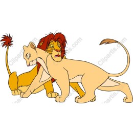 Majestic Lion and Lioness Embrace