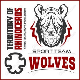 Fierce Rhinoceros Team Logo