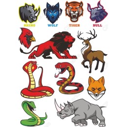 Animal Set - Wild Animal in and