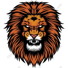 Fierce Lion Head
