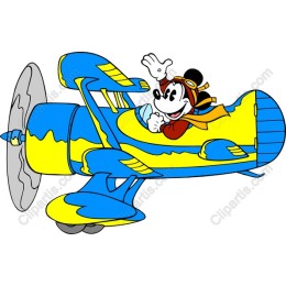 Cheerful Pilot Airplane
