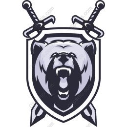 Bear Emblem with Swords