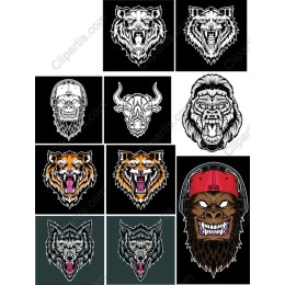 Fierce Animal Head Collection