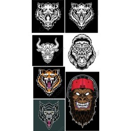 Fierce Animal Head Collection