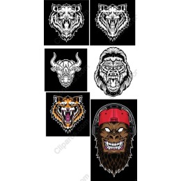 Fierce Animal Head Collection