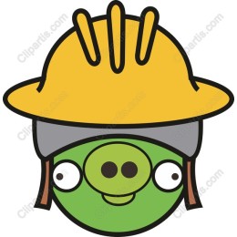 Playful Hard Hat Pig