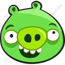 Charming Green Pig