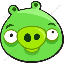 Charming Green Pig