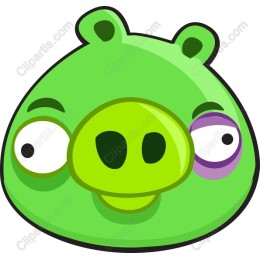 Charming Green Pig