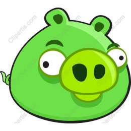 Charming Green Pig