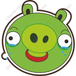 Adorable Green Pig