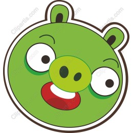 Green Cartoon Pig