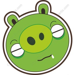 Playful Green Pig
