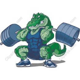 Power-Packed Crocodile Weightlifting