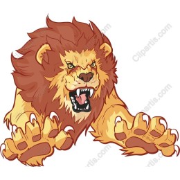 Fierce Roaring Lion