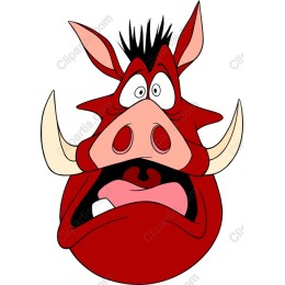 Whimsical Cartoon Animal Face