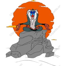 Meditating Baboon