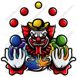 Vibrant Circus Clown