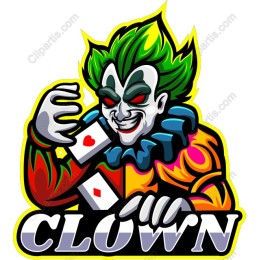 Colorful Clown Playing Cards