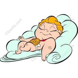 Charming Baby on Cloud