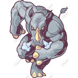 Fierce Muscular Rhinoceros
