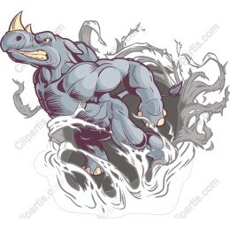 Dynamic Muscular Rhinoceros