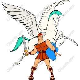 Epic Hero and Winged Horse