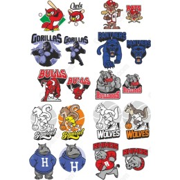 Vibrant Cartoon Mascots Set
