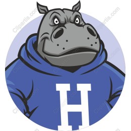 Tough Hippo Character