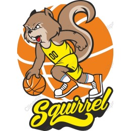 Squirrel Playing Basketball
