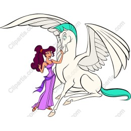 Magical Winged Horse and Enchantress