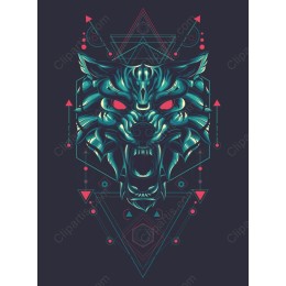 Fierce Wolf Geometric