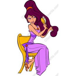 Elegant Stylish Character in Purple Gown